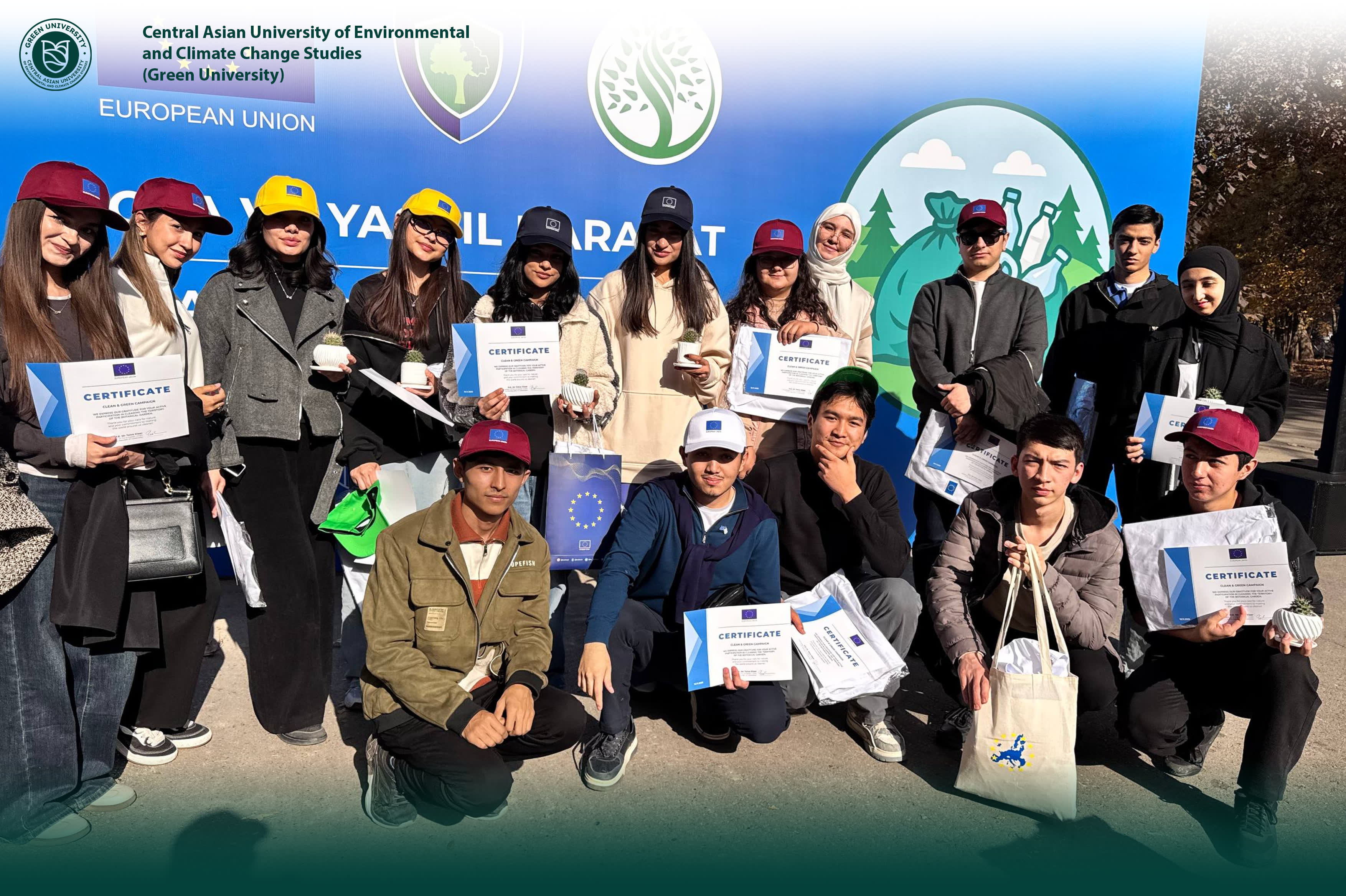 Green University Students Participate in Environmental Clean-Up Initiative at Tashkent Botanical Gar…